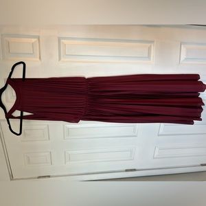 Pleaded Backless Dress
